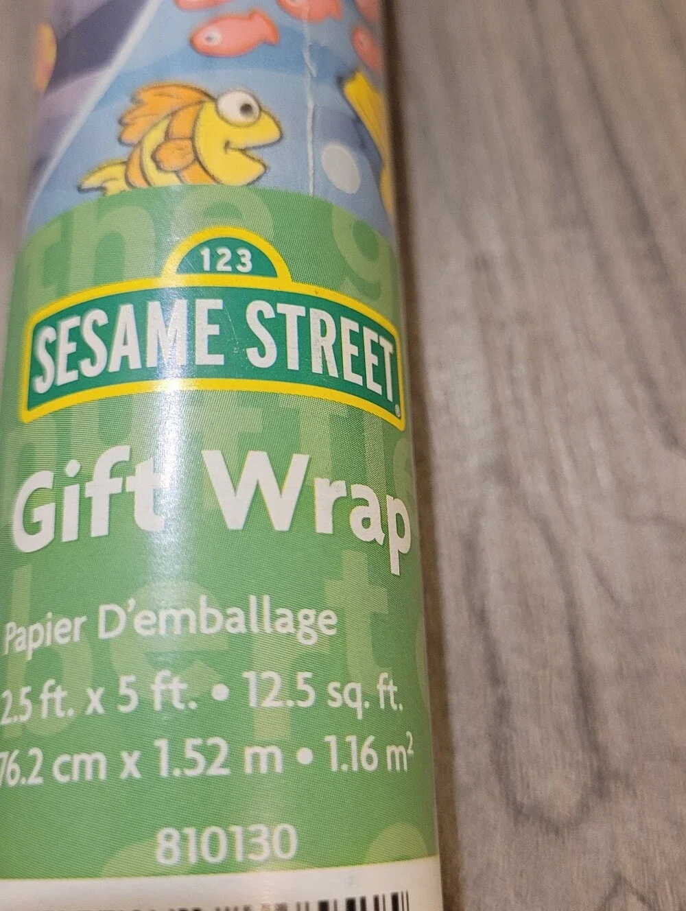 Vintage Sesame Street Gift Wrap Baby Elmo Sealed Present
